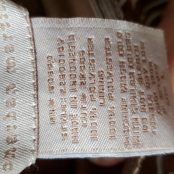 Jonathon Martin brown & white print ruffle bottom lined skirt size large - Picture 4 of 6